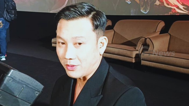 Denny Sumargo usai acara gala premier film Panji Tengkorak, Jumat (23/8/2025). [FTNews.co.idSelvianus Kopong Basar]